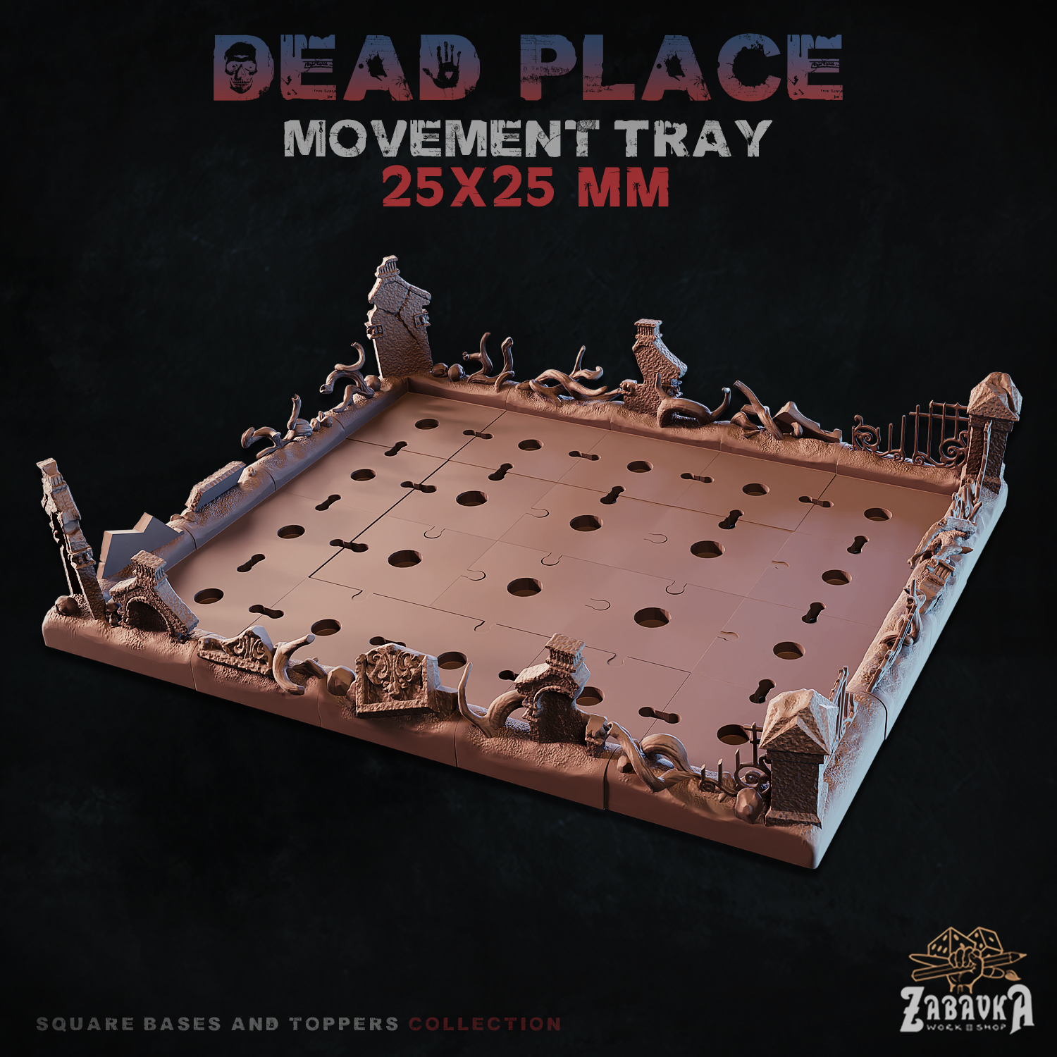 Dead Place - Modular Movement Tray (25x25)